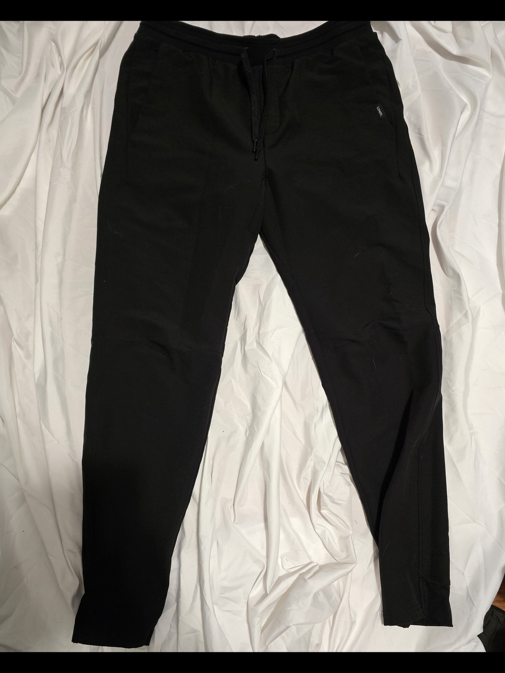 UNRL Men's Black Drawstring Jogger Pants